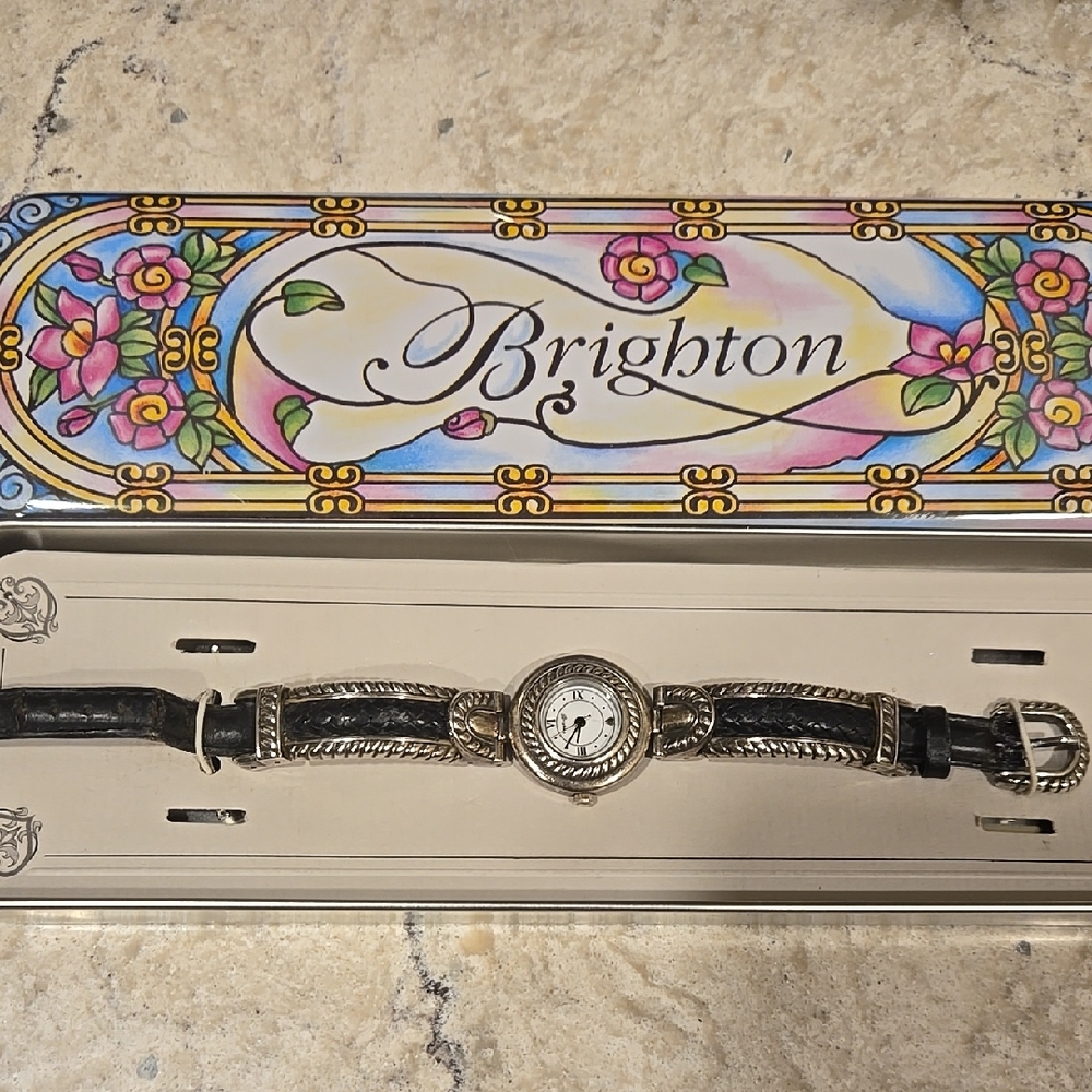 Brighton Black and Silver Watch